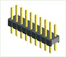2.00میلی‌متر Pitch Straight Type Single Row Multilayer Plastic
