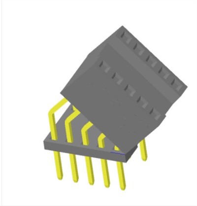 هدر پین ماده 2.54 میلی متری نوع 45 درجه