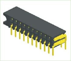 هدر زن 2.54 میلی متری زاویه ورودی دو ردیفه: 5.9